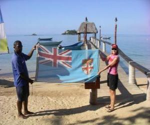 yapboz Fiji ve Fiji Adaları Bayrağı